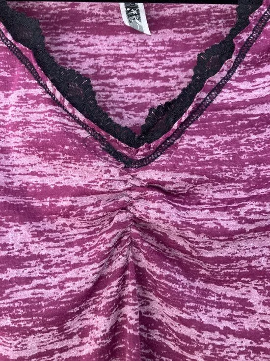 Purple Long-Sleeved BKE Top, Semi-Sheer for Layering - Picture 2 of 6
